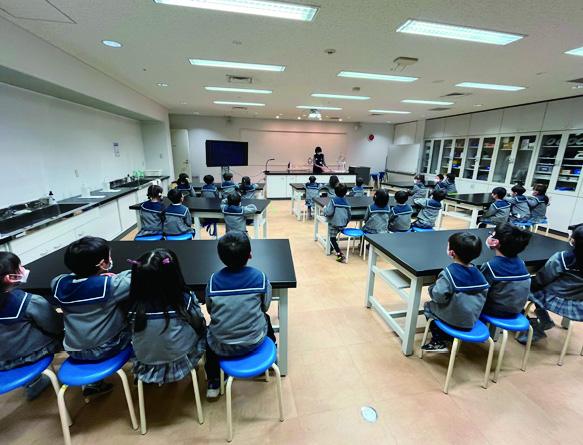 科学実験教室の様子